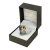 Image of Kabbalah Ring w/Traveller's Prayer Kitsur Shulkhan Sterling Silver & Gold 9K
