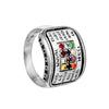 Image of Kabbalah Ring w/High Priest Breastplate Hoshen 12 Tribes Israel Sterling Silver