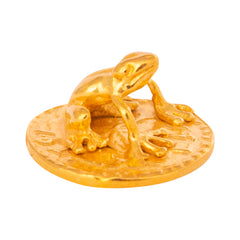 Amulet of Wealth Wallet Money Frog Gilding Silver 18K Tiny Purse Talisman 0.7