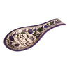 Image of Spoon Shaped Bowl Pottery Blue Shalom Décor Armenian Ceramic Hand made 10"/25cm-2
