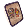 Image of Tabgha Colorful Ceramic Square Bowl Armenian Pottery Enamel Decorative-2