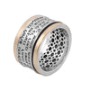 Image of Ring Kabbalah Road Prayer Kitsur Shulkhan Arukh Sterling Silver & Gild 9K