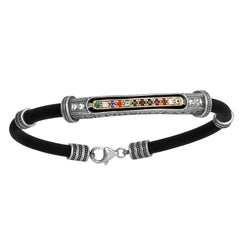 Men's Kabbalah Bracelet Hoshen Blessing of Priests Birkat Kohanim Silver 925