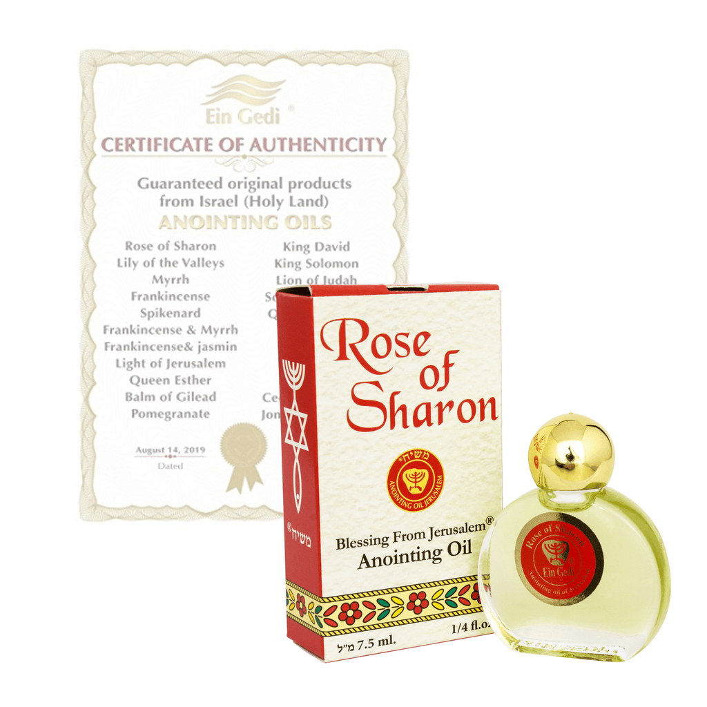 Ein Gedi Pure Authentic Anointing Oil Rose of Sharon Blessed from Jerusalem 0,25fl.oz/7,5 ml