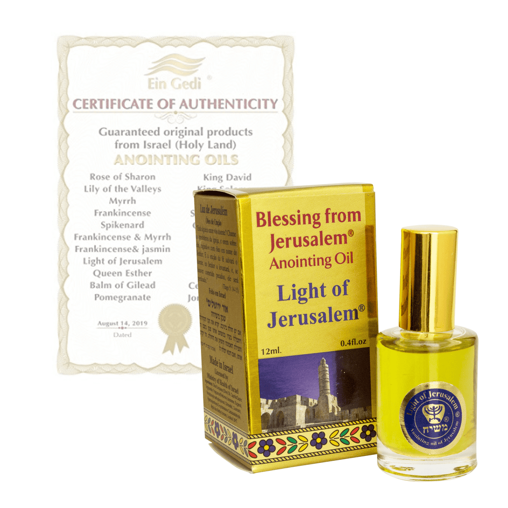 Ein Gedi Anointing Oil Biblical Spices Light of Jerusalem from Holy Land 0,4 fl.oz/12ml