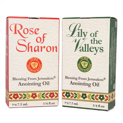 Set of 2 pcs Blessed Aromatic Anointing Oils by EinGedi 0.25fl.oz/7.5 ml each