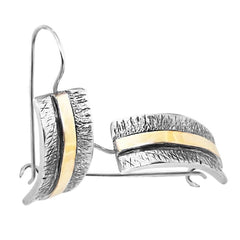Fashion Women's 925 Silver Earrings French Hook Jewelry Hand Made 1.1"
