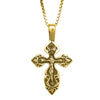 Image of Body Cross Silver 925 Pendant Necklace Consecrated in Holy Sepulchre 1,2"