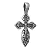 Image of Body Cross Silver 925 Pendant Necklace Consecrated in Holy Sepulchre 1,2"