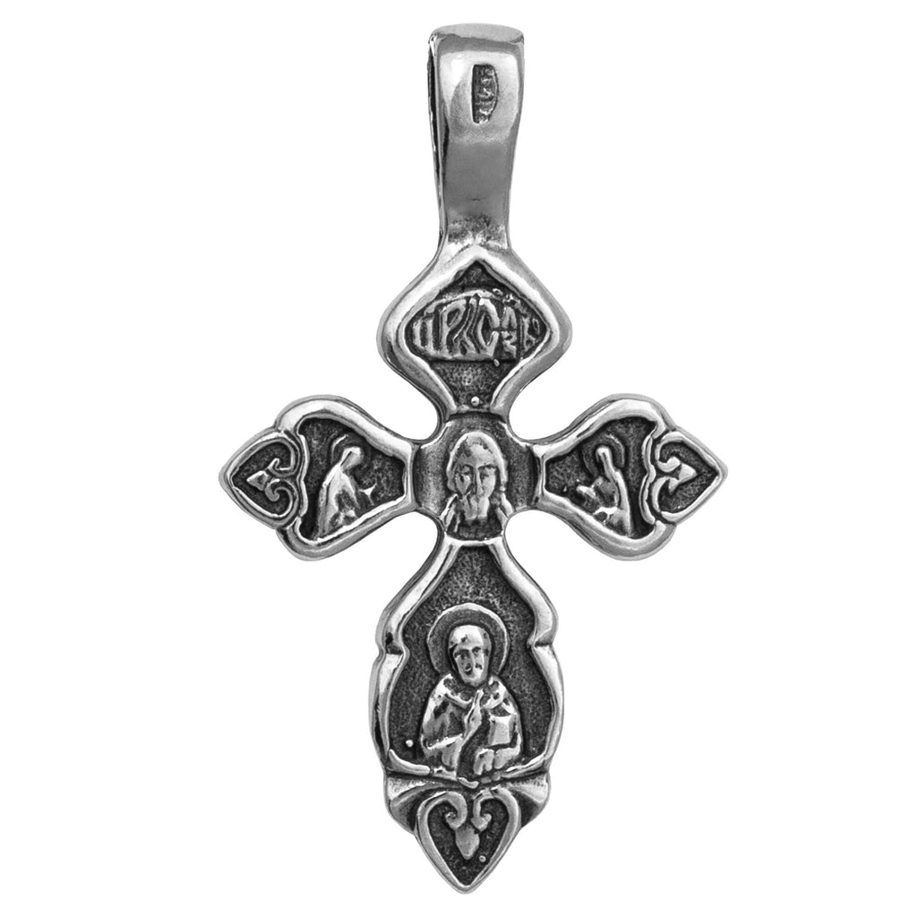 Body Cross Silver 925 Pendant Necklace Consecrated in Holy Sepulchre 1,2"