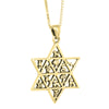 Image of Pendant Star of David 12 tribes of Israel Sterling Silver Necklace HandMade 1.3"