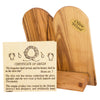Image of The Ten Commandments Olive Wood Engraved Wooden Plaque Home Decor Bethlehem 5"