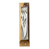 Image of Car or Door Mezuzah Case Olive Wood Enamel Letter SHIN Non-Kosher Scroll Torah from Jerusalem Shema Israel 3,8"