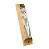 Image of Car or Door Mezuzah Case Olive Wood Enamel Letter SHIN Non-Kosher Scroll Torah from Jerusalem Shema Israel 3,8"