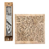 Image of Door Mezuzah Case Olive Wood Enamel Silver Western Wall Ha-Kotel Non-Kosher Scroll Torah from Jerusalem Shema Israel 3,8"