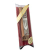 Image of Olive Wood Enamel Mezuzah Case w/Pomegranate & SHIN Non-Kosher Scroll Shema Israel 3,8"