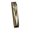 Image of Enamel Mezuzah Case Olive Wood Non-Kosher Scroll Torah SHIN from Jerusalem Shema Israel 3,8"