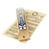 Image of Enamel Mezuzah Case Olive Wood w/Olive Brunch Non-Kosher Scroll Shema Israel 3,8"