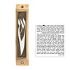 Image of Bronze Enamel Mezuzah Case Olive Wood Non-Kosher Scroll Torah SHIN Shema Israel 3,8"