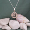 Image of Pendant w/ Prayer Shema Yisrael Sterling Silver Jerusalem Stones Shma Israel