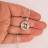 Image of Pendant w/ Prayer Shema Yisrael Sterling Silver Jerusalem Stones Shma Israel