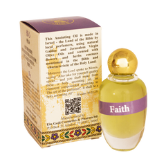Natural Authentic Anointing Oil Faith by Ein Gedi Blessed from Jerusalem 0,4 fl.oz (12 ml)