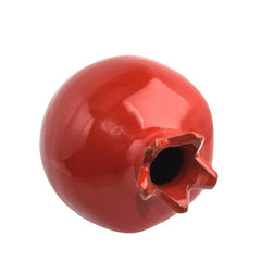 Classic Red Pomegranate Vase Ceramic Decorative Figurine Handmade from Jerusalem 3,6