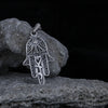 Image of Pendant Hamsa The Name of God is "שדי" Shaddai Sterling Silver Necklace 1.44"