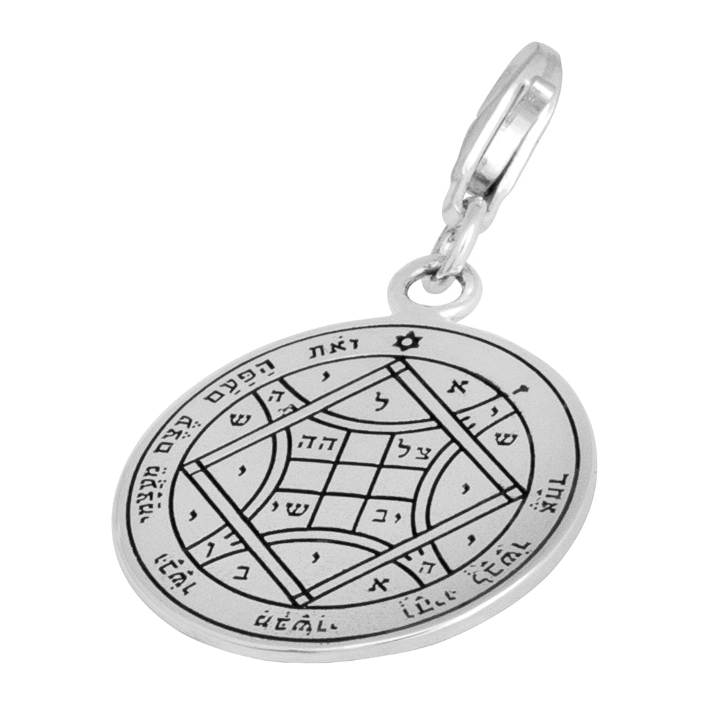 Love Seal Pentacle King Solomon Wisdom Pendant Amulet Talisman Silver 925 Ø 0.6'