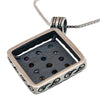 Image of Silver 925 Pendant w/ Breastplate Stones Hoshen Jewish Gemstones Necklace Jerusalem Gift