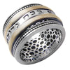 Image of Rotating Ring w/ Ana Bekoach Blessing Kabbalah Jerusalem Talisman Silver 925 Gold 9K