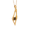 Image of Israel Map Pendant w/ Nano Sim plate 14K Gold Jewelry from Holy Land