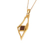 Image of Israel Map Pendant w/ Nano Sim plate 14K Gold Jewelry from Holy Land