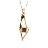 Image of Israel Map Pendant w/ Nano Sim plate 14K Gold Jewelry from Holy Land