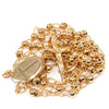 Image of Rosary Beads Pendant Gold Plated 18K Decorated Crucifixion Holy Land 18"/46 cm