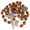 Image of Rosary Prayer Beads Christian Order of St. Benedict Crucifix Necklace 21"