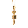 Image of Amulet Pendant Yeshua Symbol Israel 14K Gold Jewelry w/ Nano Sim plate from Holy Land