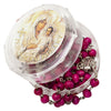 Image of Wooden Rosary w/ Crucifix Virgin Mary & Rose Aroma Israel 18,5"