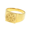 Image of King Solomon Kabbalah Signet Ring Profusion Seal Pentacle Amulet Silver 925 (6-13 sizes)