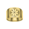 Image of King Solomon Kabbalah Ring Profusion Seal Pentacle Amulet Silver 925 (6-13 sizes)