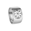 Image of King Solomon Kabbalah Ring Profusion Seal Pentacle Amulet Silver 925 (6-13 sizes)