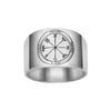 Image of King Solomon Kabbalah Ring Profusion Seal Pentacle Amulet Silver 925 (6-13 sizes)