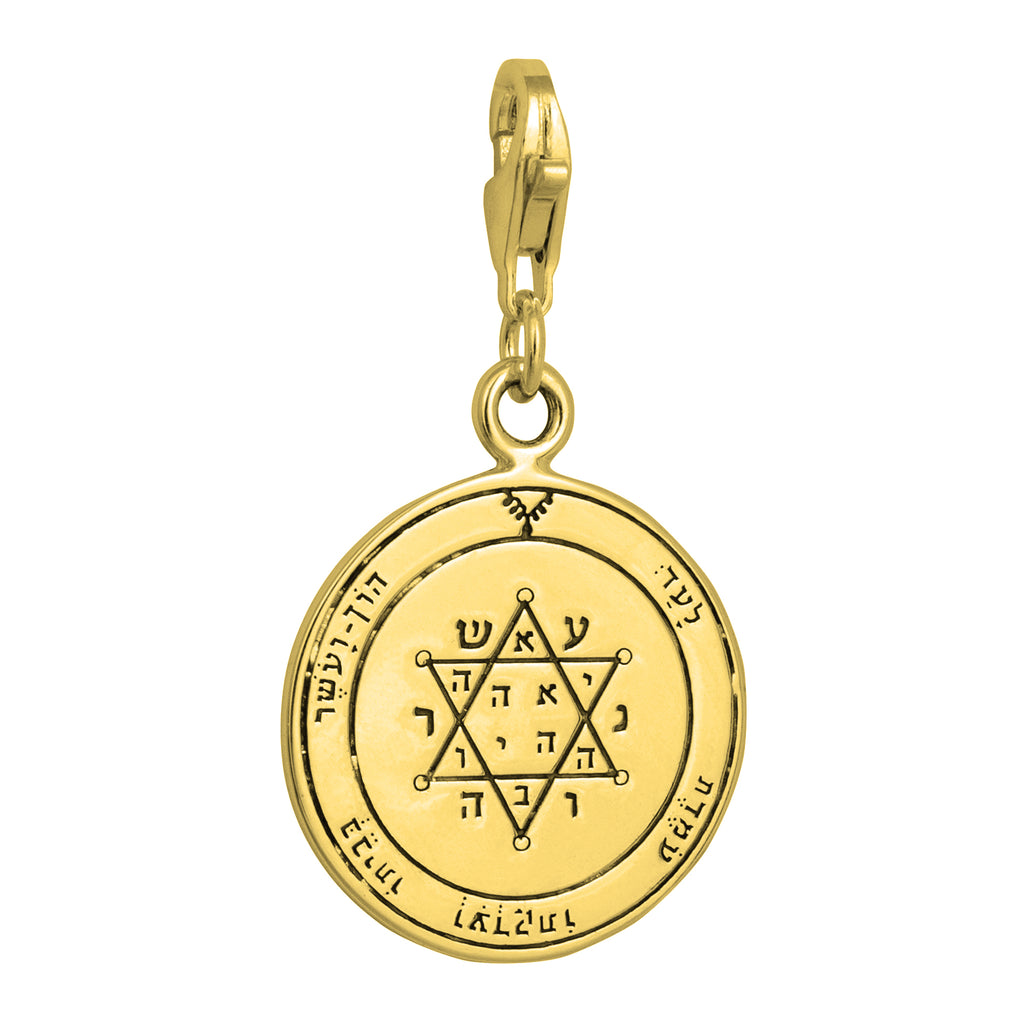 Tranquility and Equilibrium Seal Pentacle King Solomon Pendant Carabin Silver 925 Ø 0,6"