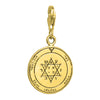 Image of Tranquility and Equilibrium Seal Pentacle King Solomon Pendant Carabin Silver 925 Ø 0,6"