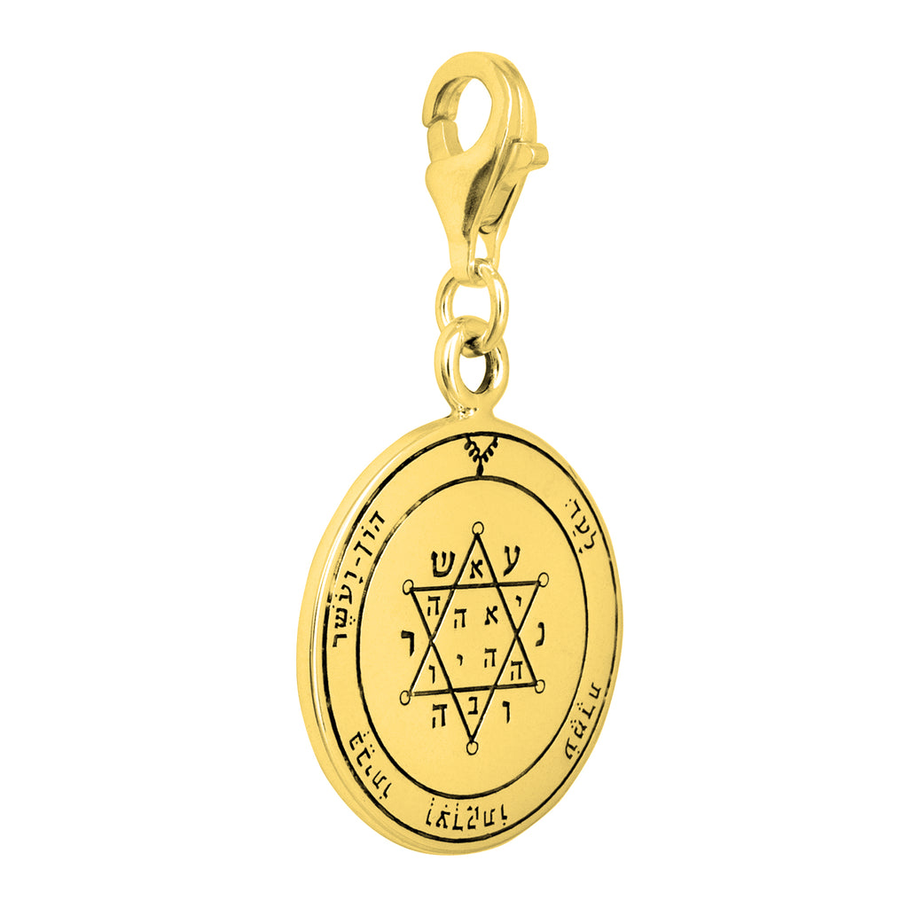 Tranquility and Equilibrium Seal Pentacle King Solomon Pendant Carabin Silver 925 Ø 0,6"
