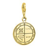 Image of Against Evil Eye Seal Pentacle King Solomon Wisdom Pendant Amulet Carabin Silver 925 Ø 0,6"