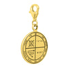 Image of Against Evil Eye Seal Pentacle King Solomon Wisdom Pendant Amulet Carabin Silver 925 Ø 0,6"