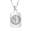 Image of Against Evil Eye Seal Pentacle King Solomon Wisdom Pendant Amulet Silver 925
