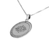 Image of Pendant Seal of King Solomon's Leader to Heaven Amulet Kabbalah Fifth Pentacle Jupiter Silver 925