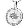 Image of Pendant Seal of King Solomon's Leader to Heaven Amulet Kabbalah Fifth Pentacle Jupiter Silver 925